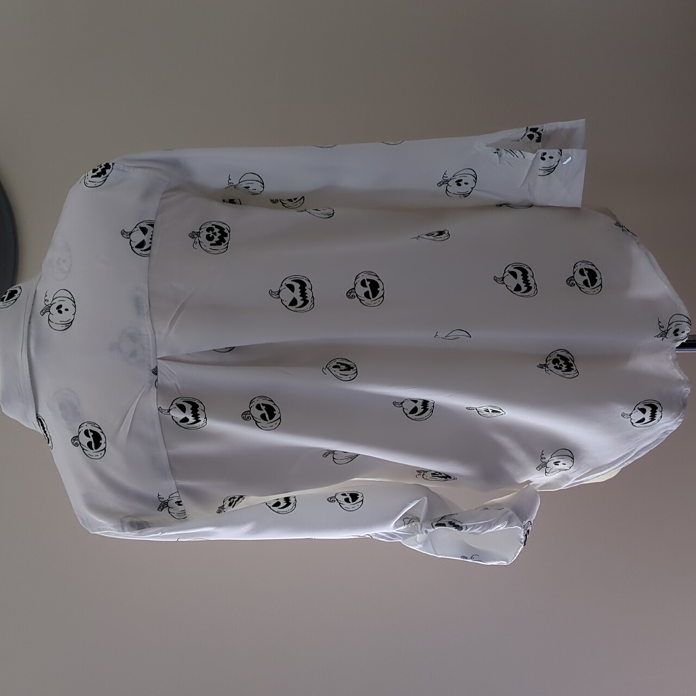 Pumpkin Button Down Blouse - Picture 4 of 13